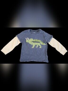 #KCB94 Carter's Navy Blue Dinosaur Graphic Tee